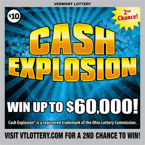 Cash explosion entry winners - Get the app today! Play the Cash Explosion® scratch-off game and you could win your way onto the Ohio Lottery's own TV Game Show. If the word "ENTRY" appears three times on your Cash Explosion scratch-off ticket OR in the BONUS PLAY box on your Cash Explosion Cashword ticket, you can enter to be a contestant right here.